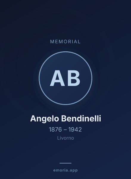 Memorial portrait of Angelo Bendinelli