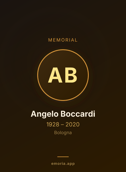 Memorial portrait of Angelo Boccardi