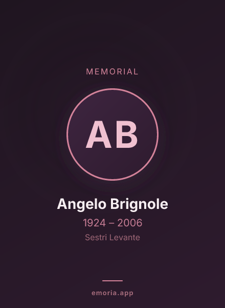 Memorial portrait of Angelo Brignole