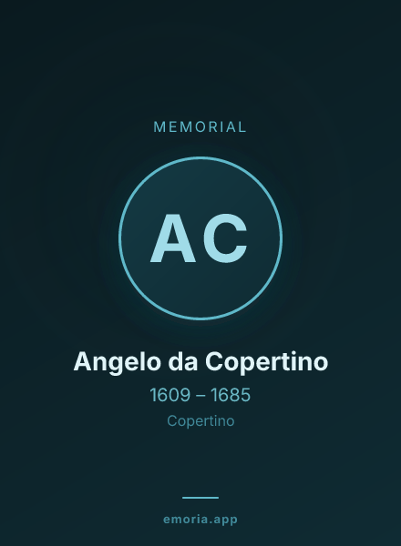 Memorial portrait of Angelo da Copertino