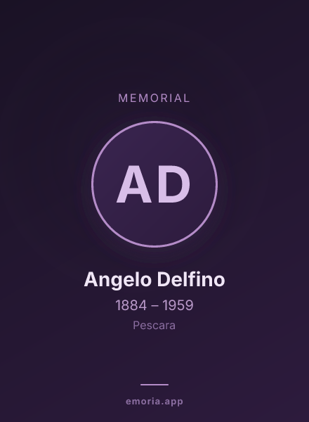 Memorial portrait of Angelo Delfino