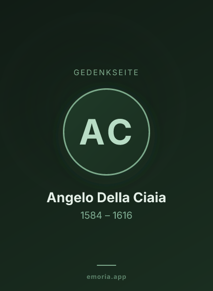 Gedenkportrait von Angelo Della Ciaia