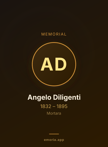Memorial portrait of Angelo Diligenti
