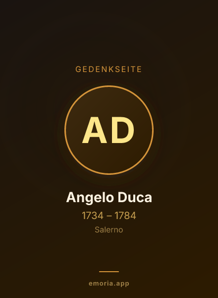 Gedenkportrait von Angelo Duca