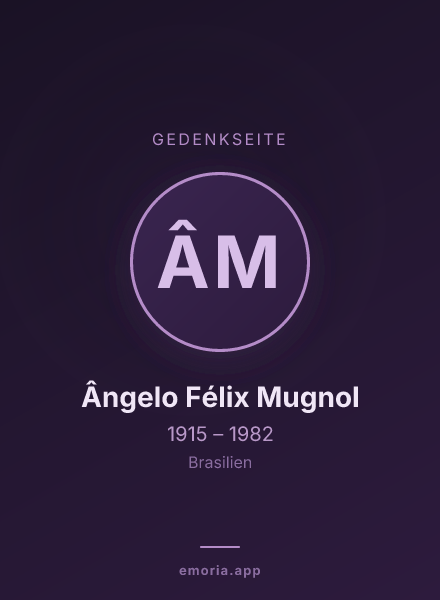 Gedenkportrait von Ângelo Félix Mugnol