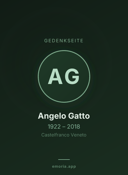 Gedenkportrait von Angelo Gatto