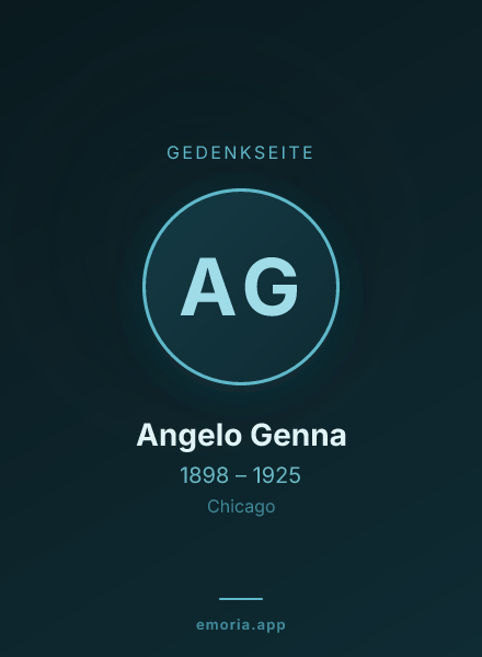 Gedenkportrait von Angelo Genna