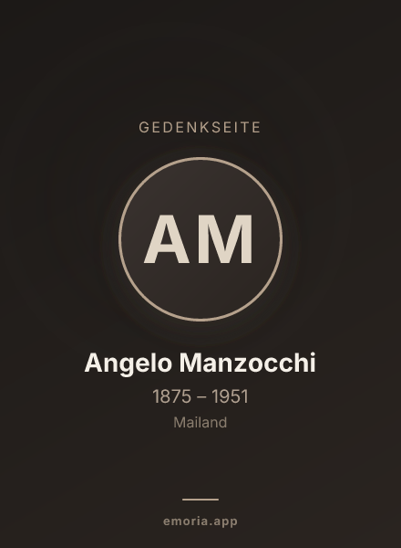 Gedenkportrait von Angelo Manzocchi