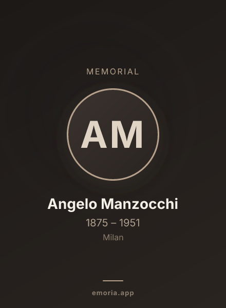 Memorial portrait of Angelo Manzocchi