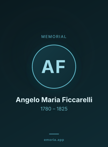 Memorial portrait of Angelo Maria Ficcarelli