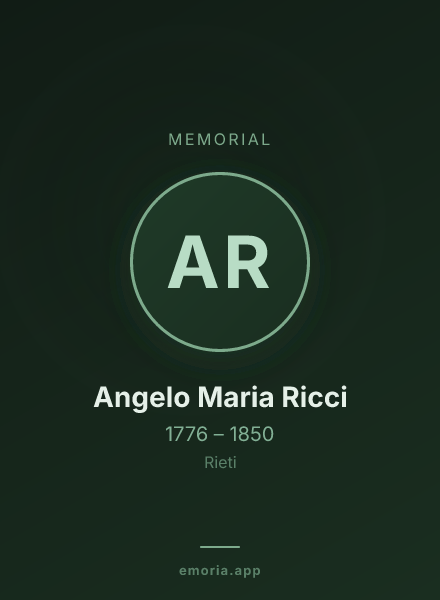Memorial portrait of Angelo Maria Ricci