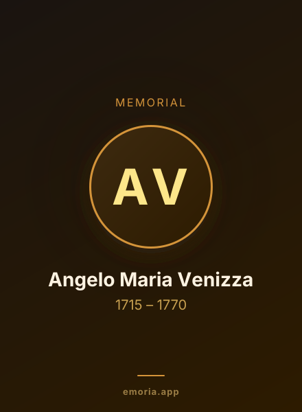 Memorial portrait of Angelo Maria Venizza