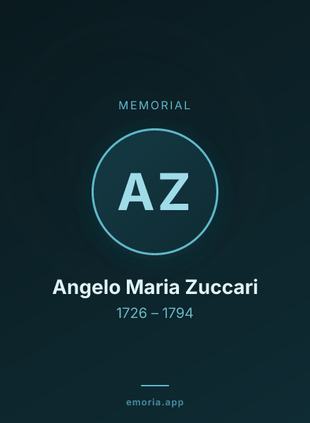 Memorial portrait of Angelo Maria Zuccari