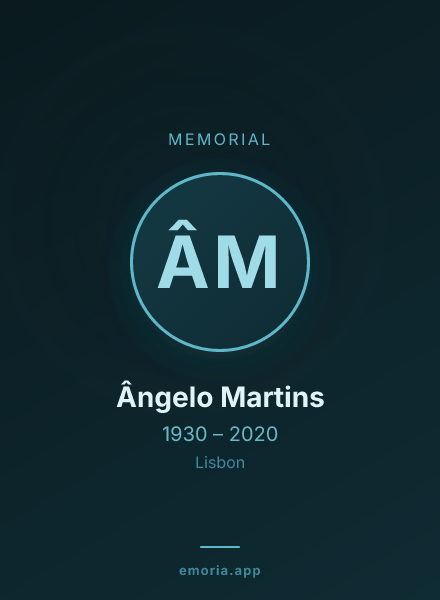 Memorial portrait of Ângelo Martins