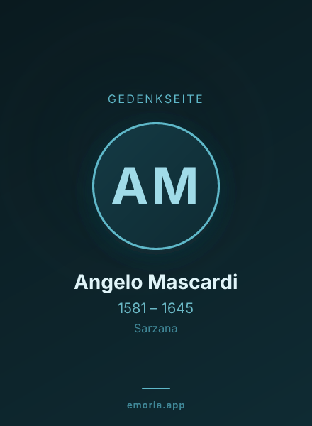 Gedenkportrait von Angelo Mascardi