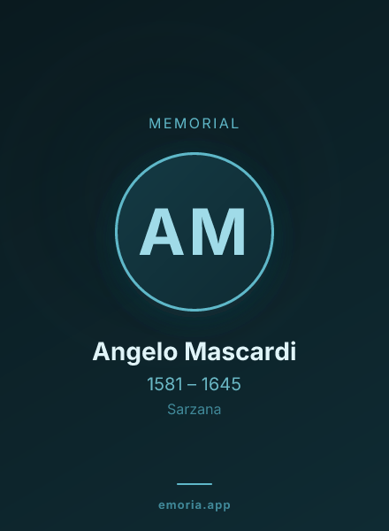 Memorial portrait of Angelo Mascardi