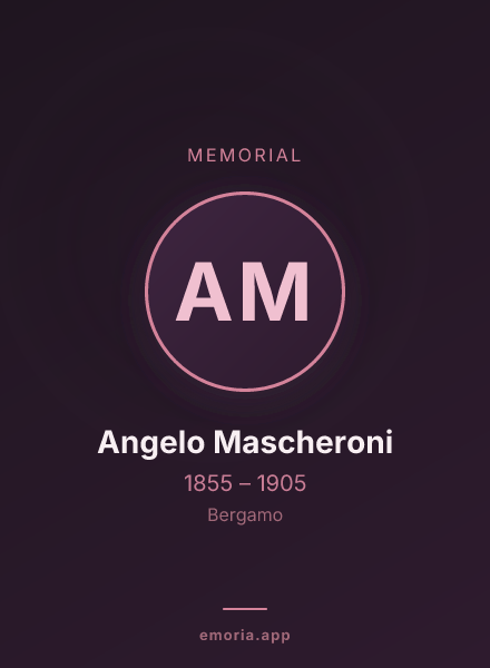 Memorial portrait of Angelo Mascheroni