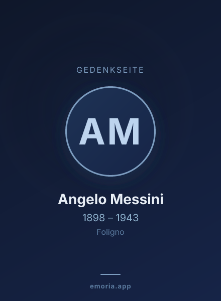 Gedenkportrait von Angelo Messini