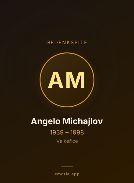 Gedenkportrait von Angelo Michajlov