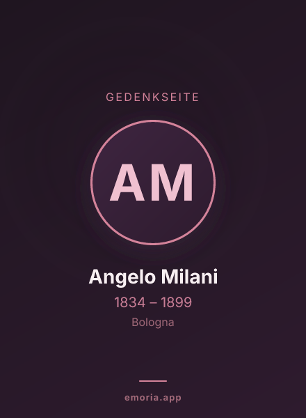 Gedenkportrait von Angelo Milani