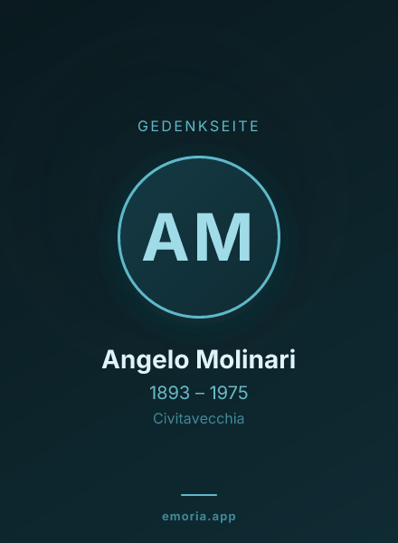 Gedenkportrait von Angelo Molinari