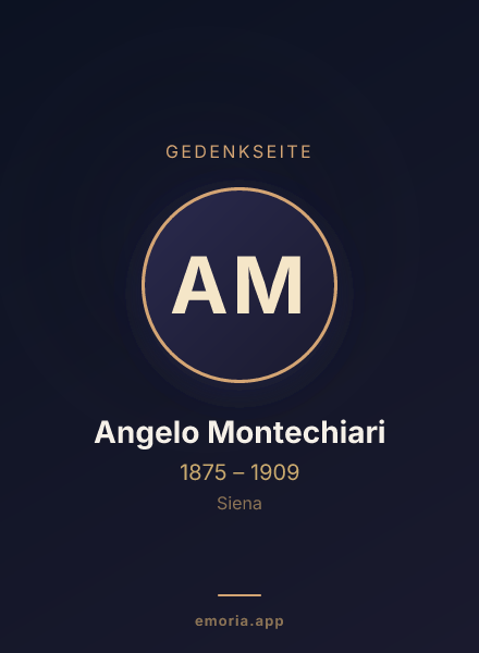 Gedenkportrait von Angelo Montechiari