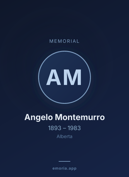 Memorial portrait of Angelo Montemurro