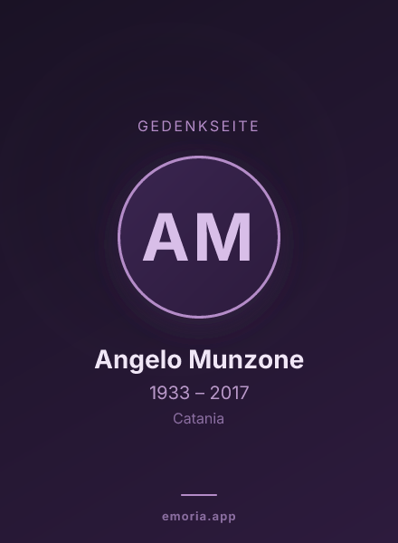 Gedenkportrait von Angelo Munzone