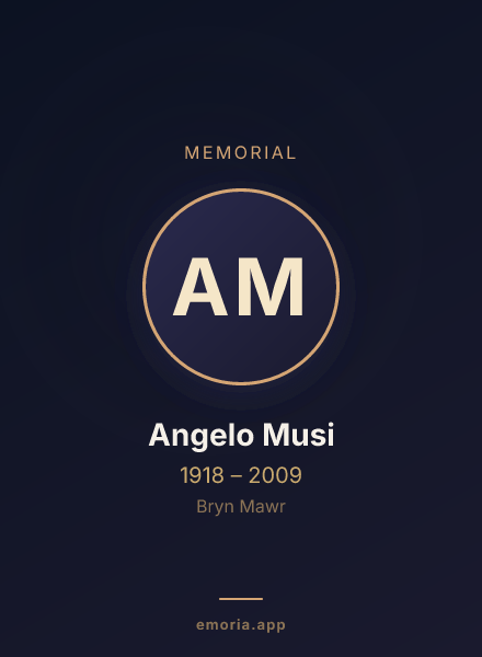 Memorial portrait of Angelo Musi