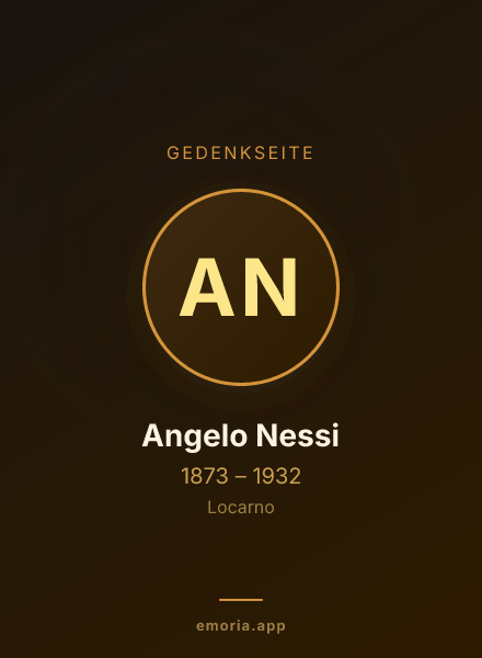 Gedenkportrait von Angelo Nessi