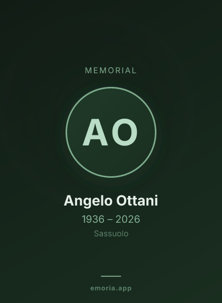 Memorial portrait of Angelo Ottani