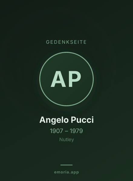 Gedenkportrait von Angelo Pucci