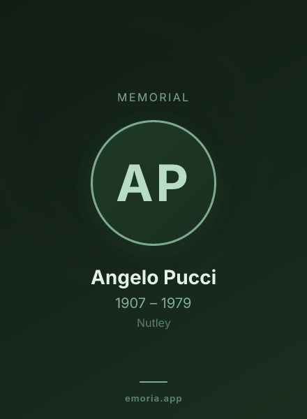 Memorial portrait of Angelo Pucci