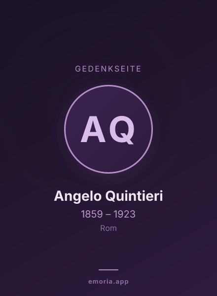 Gedenkportrait von Angelo Quintieri