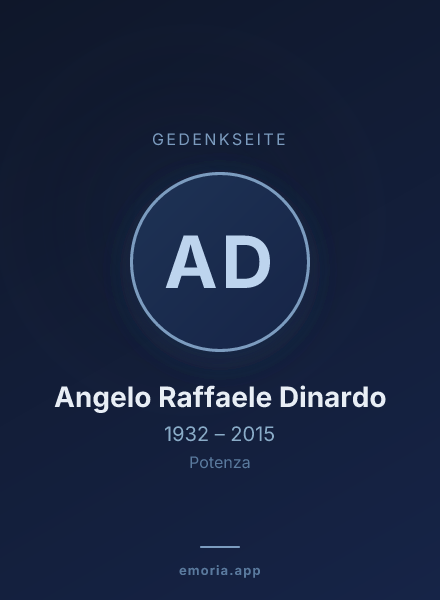 Gedenkportrait von Angelo Raffaele Dinardo