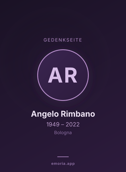 Gedenkportrait von Angelo Rimbano