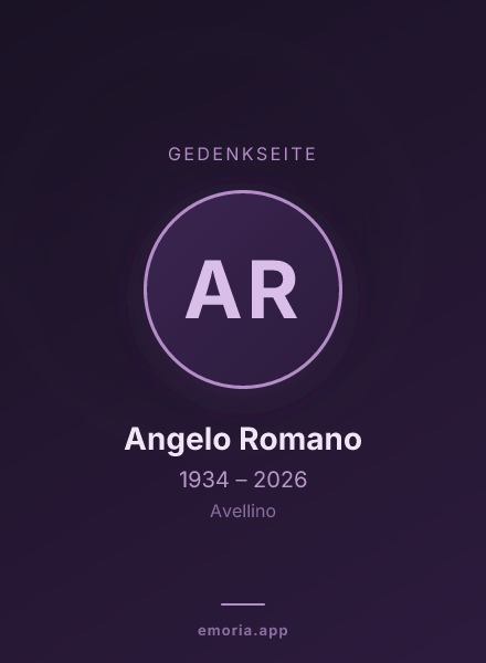 Gedenkportrait von Angelo Romano