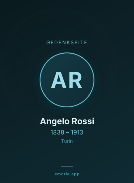 Gedenkportrait von Angelo Rossi