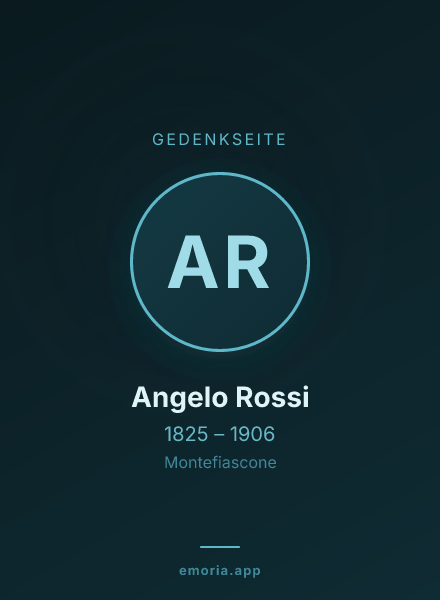 Gedenkportrait von Angelo Rossi