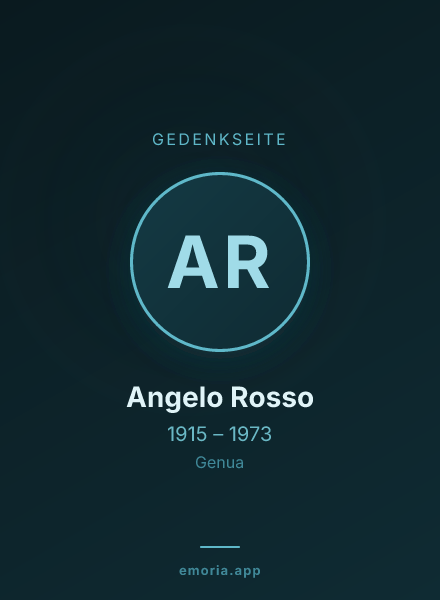 Gedenkportrait von Angelo Rosso