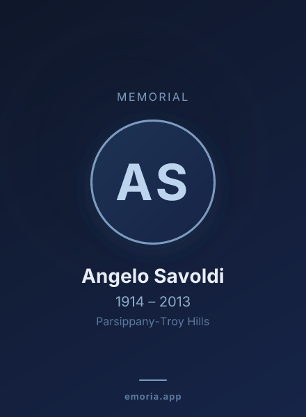 Memorial portrait of Angelo Savoldi
