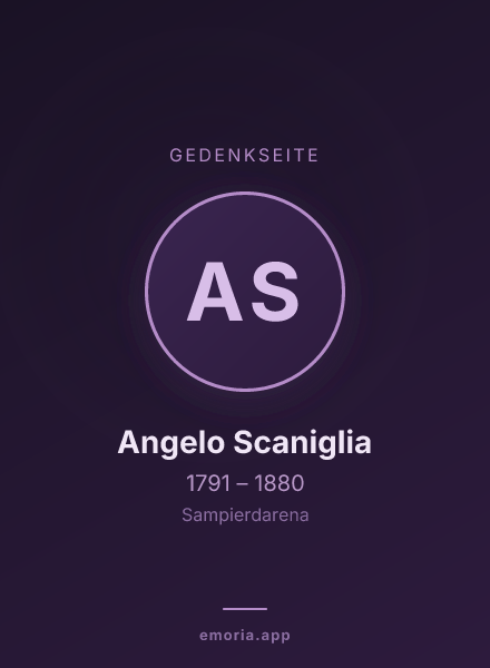 Gedenkportrait von Angelo Scaniglia