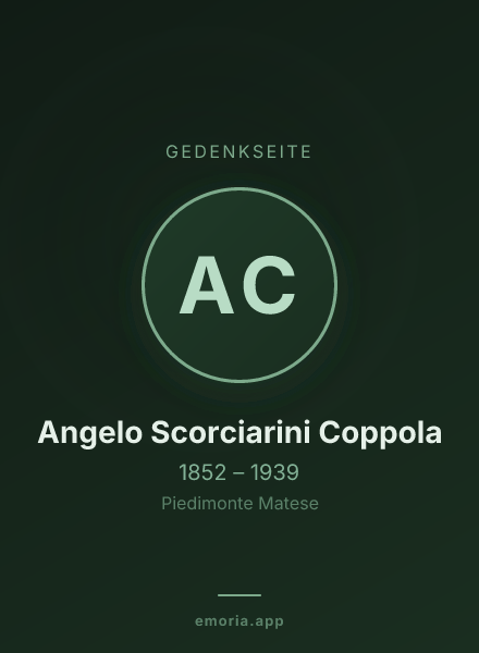Gedenkportrait von Angelo Scorciarini Coppola
