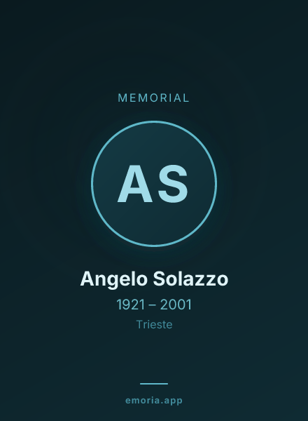 Memorial portrait of Angelo Solazzo