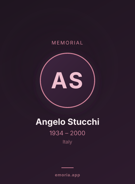 Memorial portrait of Angelo Stucchi