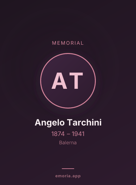 Memorial portrait of Angelo Tarchini