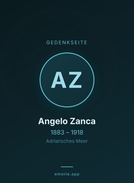 Gedenkportrait von Angelo Zanca