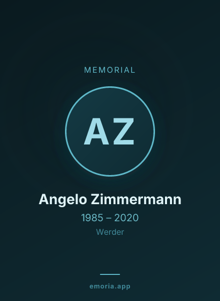 Memorial portrait of Angelo Zimmermann