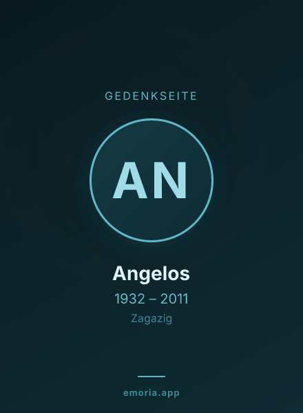 Gedenkportrait von Angelos