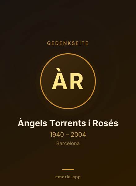 Gedenkportrait von Àngels Torrents i Rosés